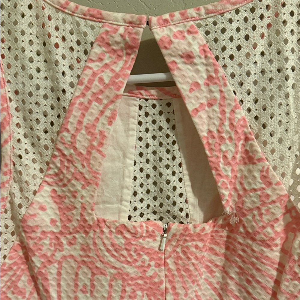 Lilly Pulitzer Pink and White Sleeveless Dress - Picture 5 of 9